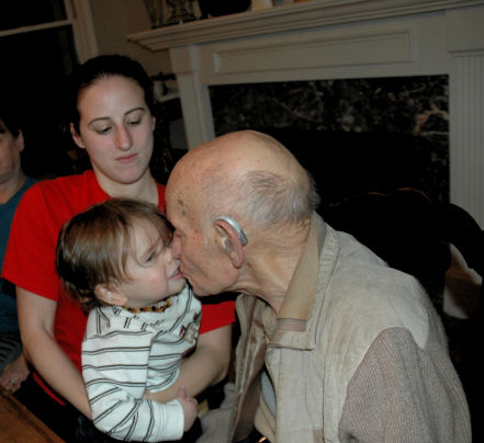 Great Grandpa Kisses!